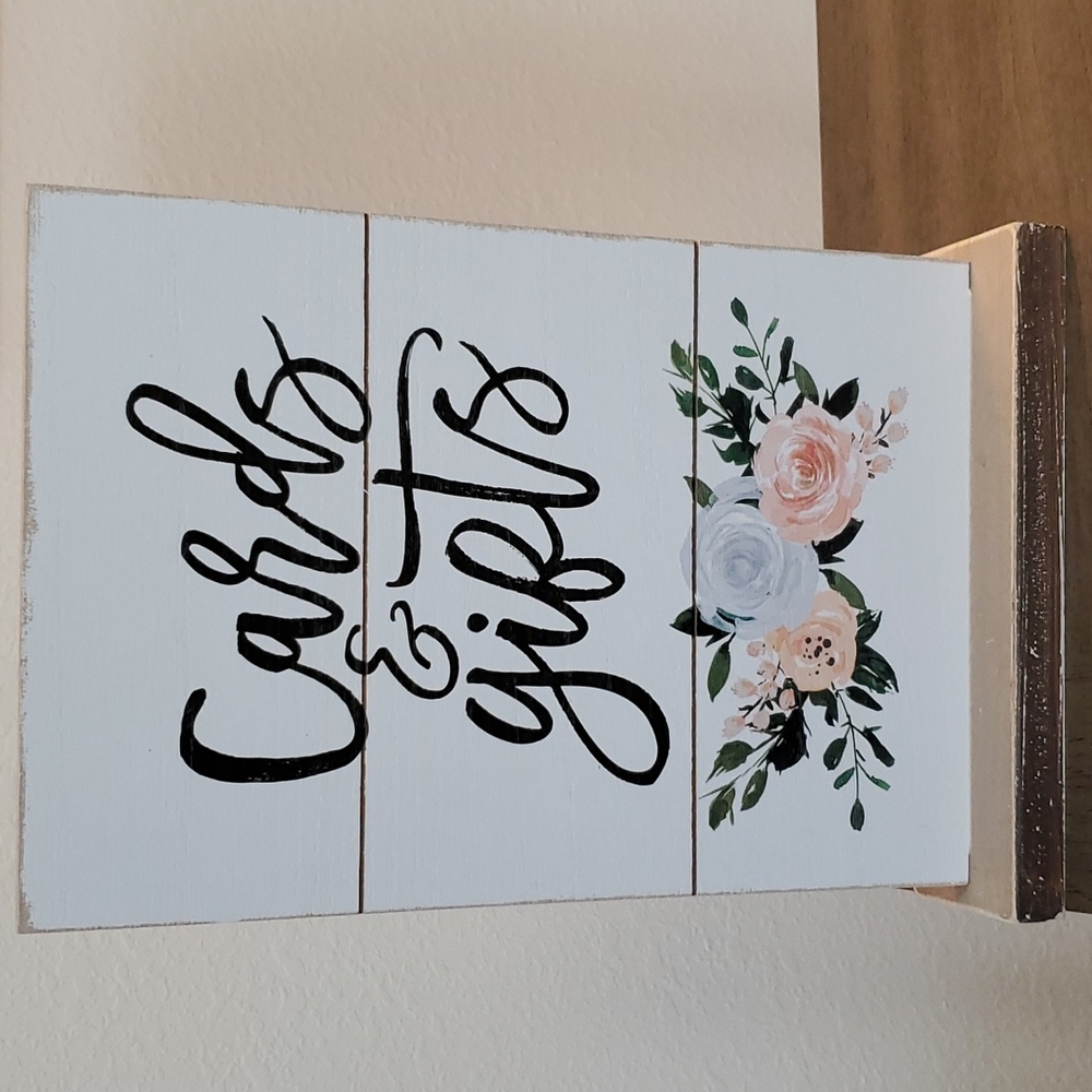Cards & gifts sign for wedding